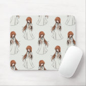 Anime Web Girl Manga Pattern Design Muismat (Met muis)
