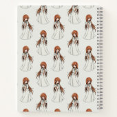 Anime Web Girl Manga Pattern Design Notitieboek (Achterkant)