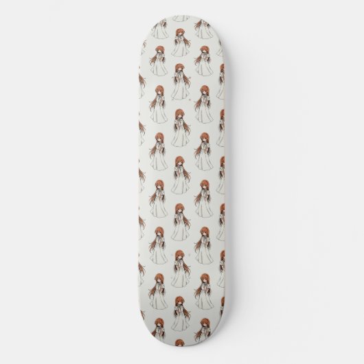 Anime Web Girl Manga Pattern Design Persoonlijk Skateboard (Voorkant)