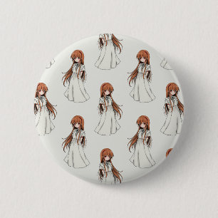 Anime Web Girl Manga Pattern Design Ronde Button 5,7 Cm