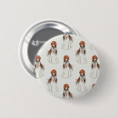 Anime Web Girl Manga Pattern Design Ronde Button 5,7 Cm (Voorkant /achterkant)