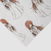 Anime Web Girl Manga Pattern Design Tissuepapier (Detail)