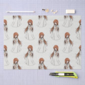 Anime Web Girl Manga Pattern Design Tissuepapier (Craft)