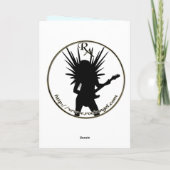 Anime Wee Deer Feestdagen Kaart (Achterkant)