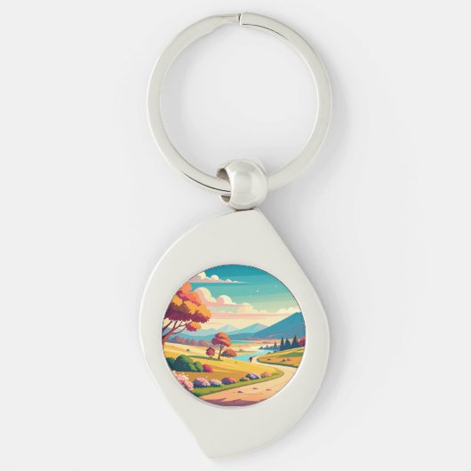 Anime wereld sleutelhanger (Voorkant)