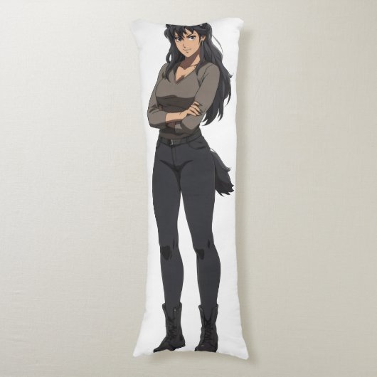 Anime Werewolf Woman Lichaamskussen (Voorkant Verticaal)