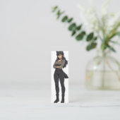 Anime Werewolf Woman Mini Visitekaartje (Staand voorkant)