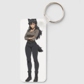 Anime Werewolf Woman Sleutelhanger (Achterkant)