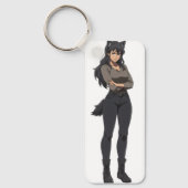 Anime Werewolf Woman Sleutelhanger (Voorkant)