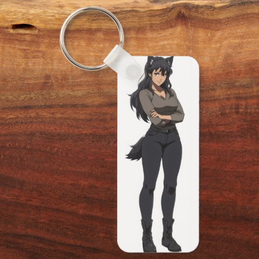 Anime Werewolf Woman Sleutelhanger (Voorkant)
