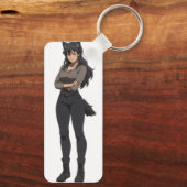 Anime Werewolf Woman Sleutelhanger (Achterkant)