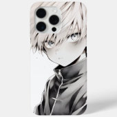 Anime White Hair Character iPhone 15 Pro Max Case  (Achterkant)