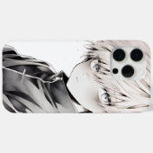 Anime White Hair Karakter iPhone 15 Pro Max Hoesje (Achterkant (horizontaal))