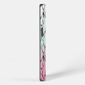 Anime Wit en Roze Monarch Vlinder Telefoon Case iPhone Hoesje (Rechterkant)