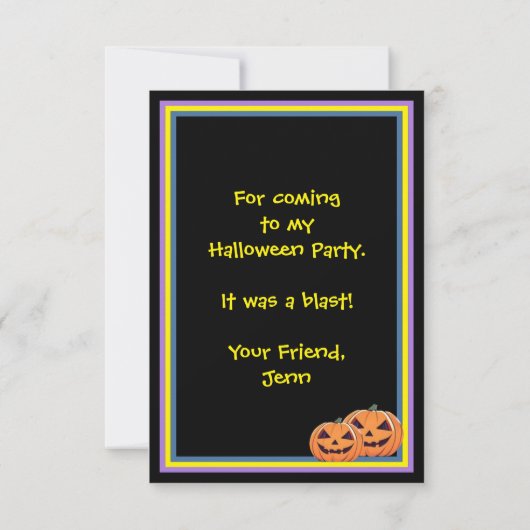 Anime Witch Bedankkaart (Achterkant)