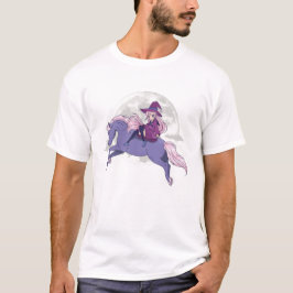 Anime Witch op Flying Horse T-Shirt