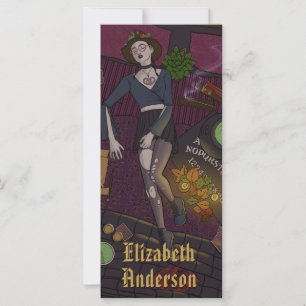 Anime Witch Zwart Roze Tiener Meisje Cartoon Bladw