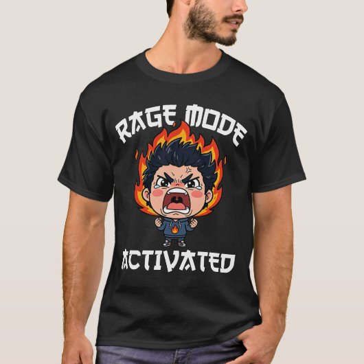 ANIME - WOEDEMODUS GEACTIVEERD T-SHIRT (Voorkant)