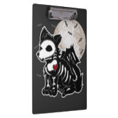 Anime Wolf Emo Gothic Edgy Skeleton Halloween Dog Klembord (Rechts)