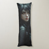 Anime Wolf Girl Lichaamskussen (Achterkant (Verticaal))