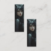 Anime Wolf Girl Mini Visitekaartje (Voorkant / Achterkant)