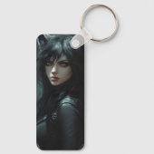 Anime Wolf Girl Sleutelhanger (Achterkant)