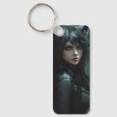 Anime Wolf Girl Sleutelhanger (Voorkant)