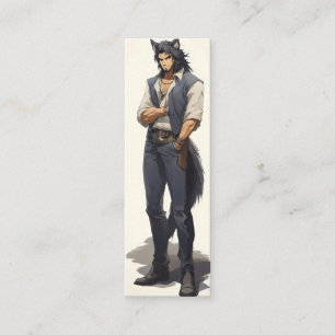 Anime Wolf Zaddy Mini Visitekaartje