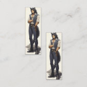 Anime Wolf Zaddy Mini Visitekaartje (Voorkant / Achterkant)