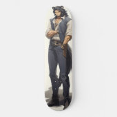 Anime Wolf Zaddy Persoonlijk Skateboard (Voorkant)