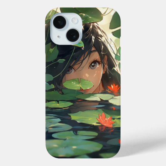 Anime Woman in het meer Case-Mate iPhone Case (Achterkant)