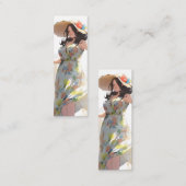 Anime Woman Plus Size Mini Visitekaartje (Voorkant / Achterkant)