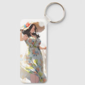 Anime Woman Plus Size Sleutelhanger (Achterkant)