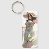 Anime Woman Plus Size Sleutelhanger (Voorkant)