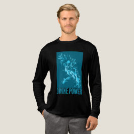 Anime-workout met Divine Power Design - Energie Fi Tri-Blend Shirt