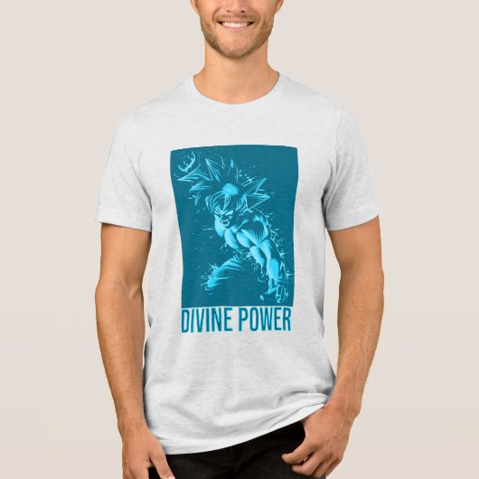 Anime-workout met Divine Power Design - Energie Fi Tri-Blend Shirt (Voorkant)