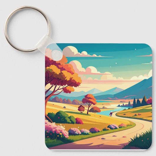 Anime world sleutelhanger (Voorkant)