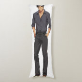 Anime Zaddy Handsome Man Lichaamskussen (Voorkant Verticaal)