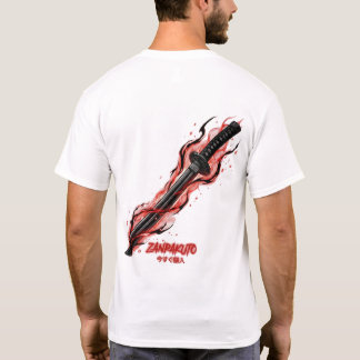 Anime Zanpakuto Sword Red Energy Men's T-shirt