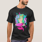 Anime Zeemeermin Gamer Pastel Thema Vaporwave T-shirt (Voorkant)