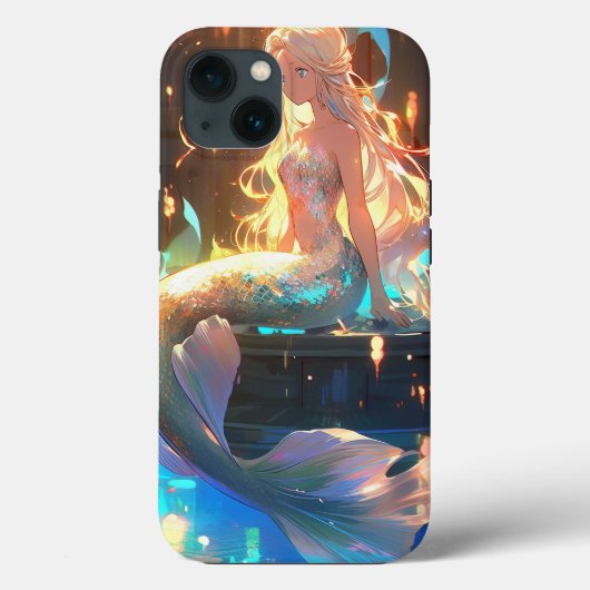 Anime Zeemeermin Meisje Fantasy Kunst Case-Mate iPhone Case (Achterkant)