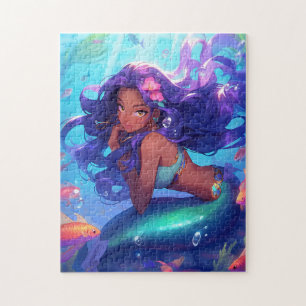 Anime Zeemeermin Meisje Fantasy Kunst Legpuzzel