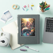 Anime Zeemeermin Meisje Fantasy Kunst Sticker (iPad Cover)
