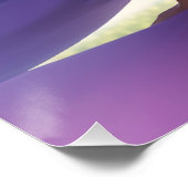 Anime Zwart Meisje Paarse Animecore Perfect Poster (Hoek)