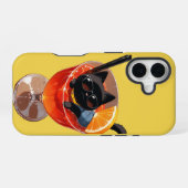ANIME ZWARTE KAT iPhone 16 HOESJE (Achterkant horizontaal)