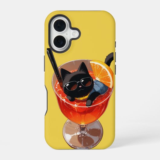 ANIME ZWARTE KAT iPhone 16 HOESJE (Achterkant)