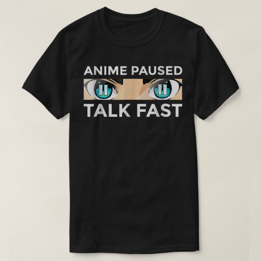 Animee Art Girls Animee Paused Talk Fasts Animee L T-shirt (Design voorkant)