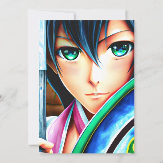 Animeer de klassieke Japanse stijl Kaart (Voorkant)