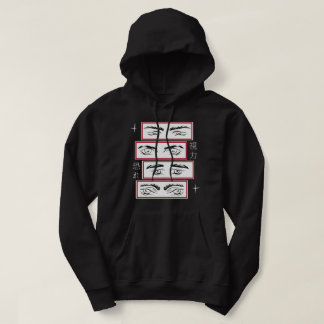 Animeer ogen met Japanse tekens Hoodie