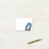 Animekarakter Blauwe Haren Post-it® Notes (Op bureau)